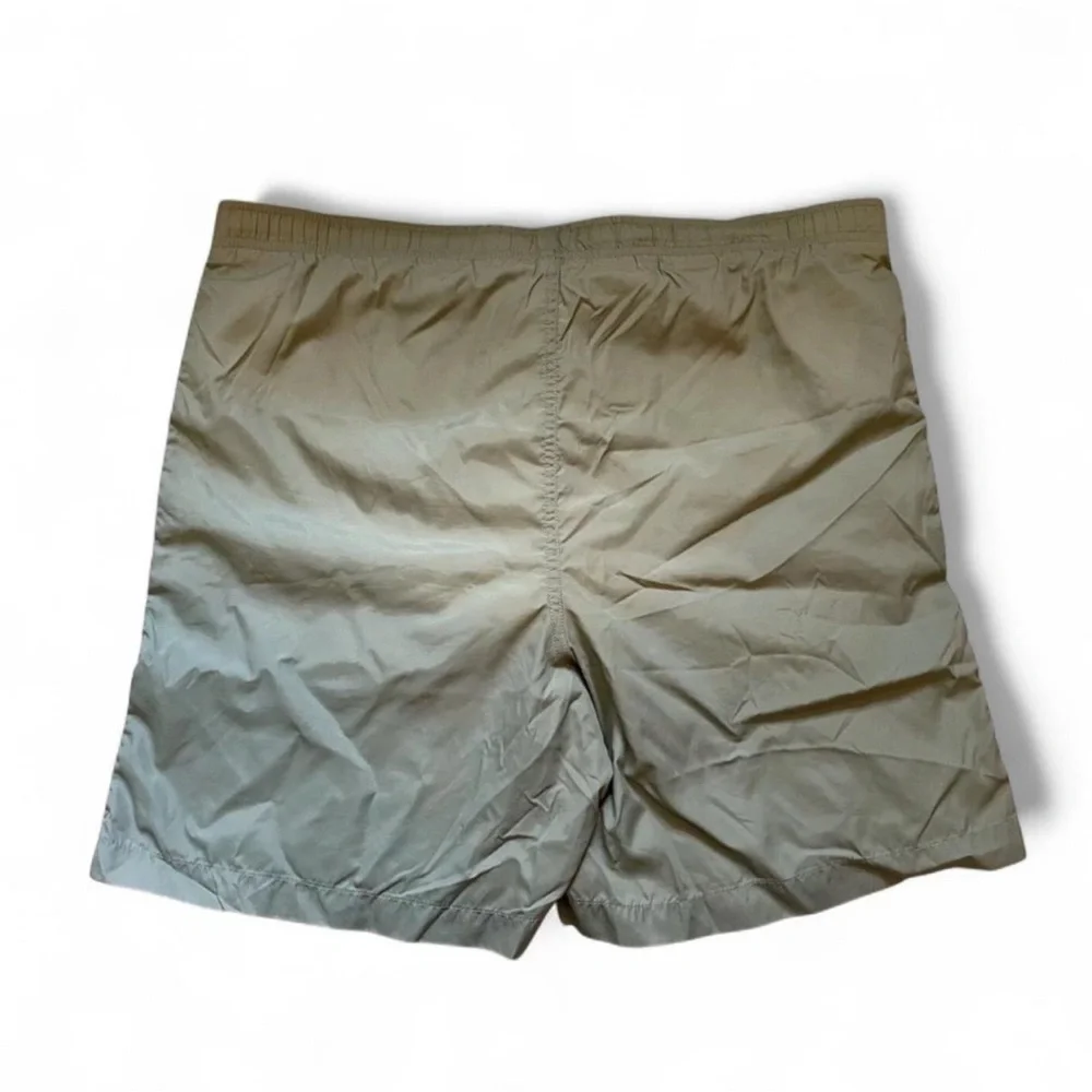 Vintage 90s Nike Swim Shorts Men's Small Lined Pockets Swoosh Sage Green
